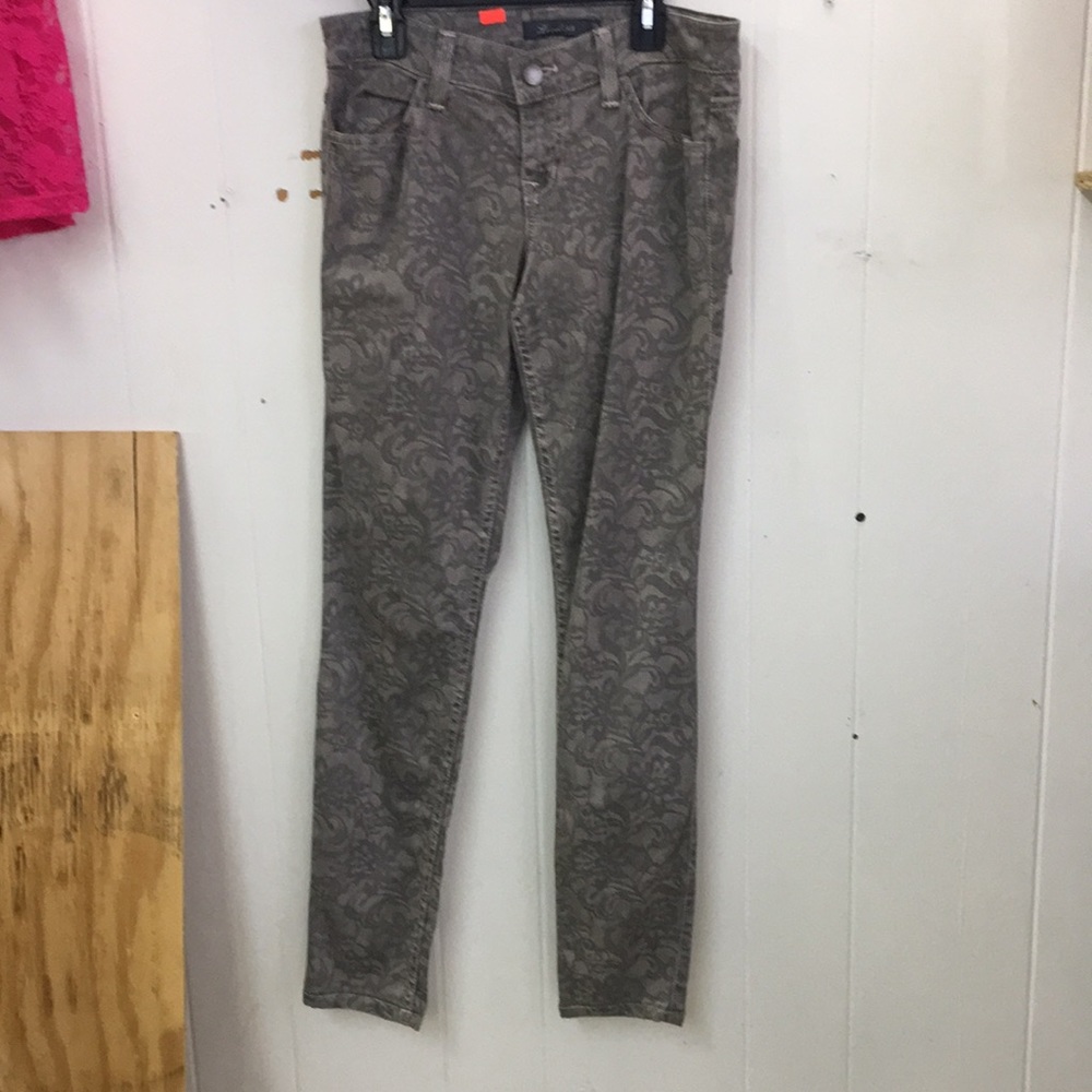 Lace print skinny jeans size 26